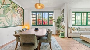 Dining - 🏄 Beachfront Surf House • Family Fun • Pool • Solar (Rincon)