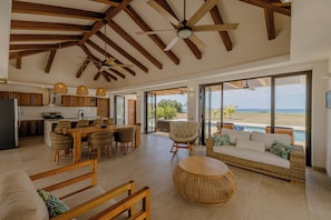 Luxury House, 4 Bedrooms, Ocean View | Living room