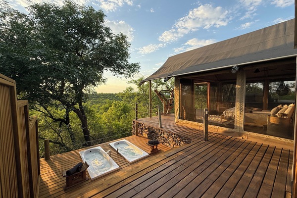 Barraca superluxo, vista para o vale | Banheira de hidromassagem particular