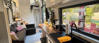 Tiny House Queen Dream con terraza privada, jardín privado y Wi-Fi