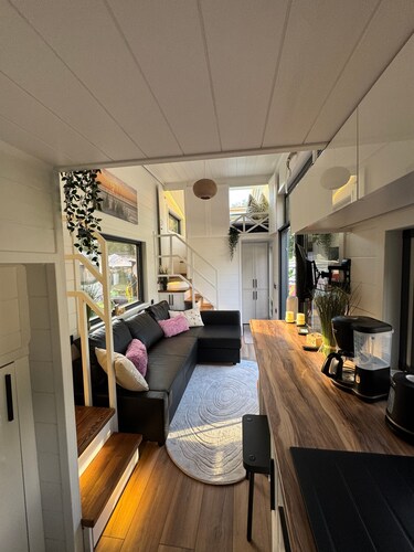 Tiny House Queen Dream mit privater Terrasse, privatem Garten und WLAN