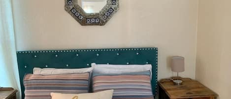 2 bedrooms, desk, iron/ironing board, travel cot