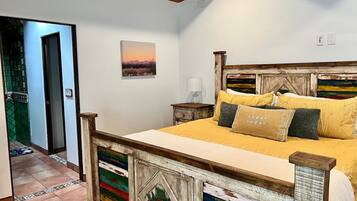 1 bedroom, desk, iron/ironing board, travel crib