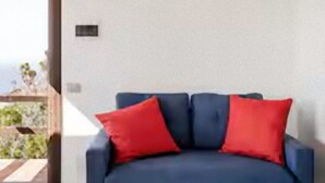 บ้านพัก, 2 ห้องนอน, สูบบุหรี่ได้, สระว่ายน้ำส่วนตัว | ห้องนั่งเล่น