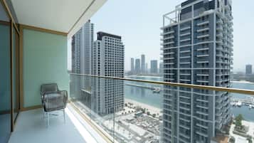 Deluxe-Apartment, Balkon, Meerblick | Balkon