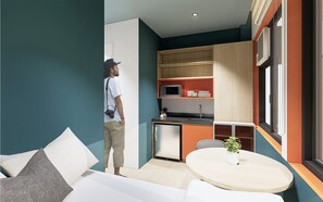 Double or Twin Room, Non Smoking, City View | In-room safe, desk, laptop workspace, free WiFi