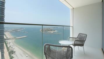 Deluxe Apartment, Balcony, Sea View | Terrace/patio
