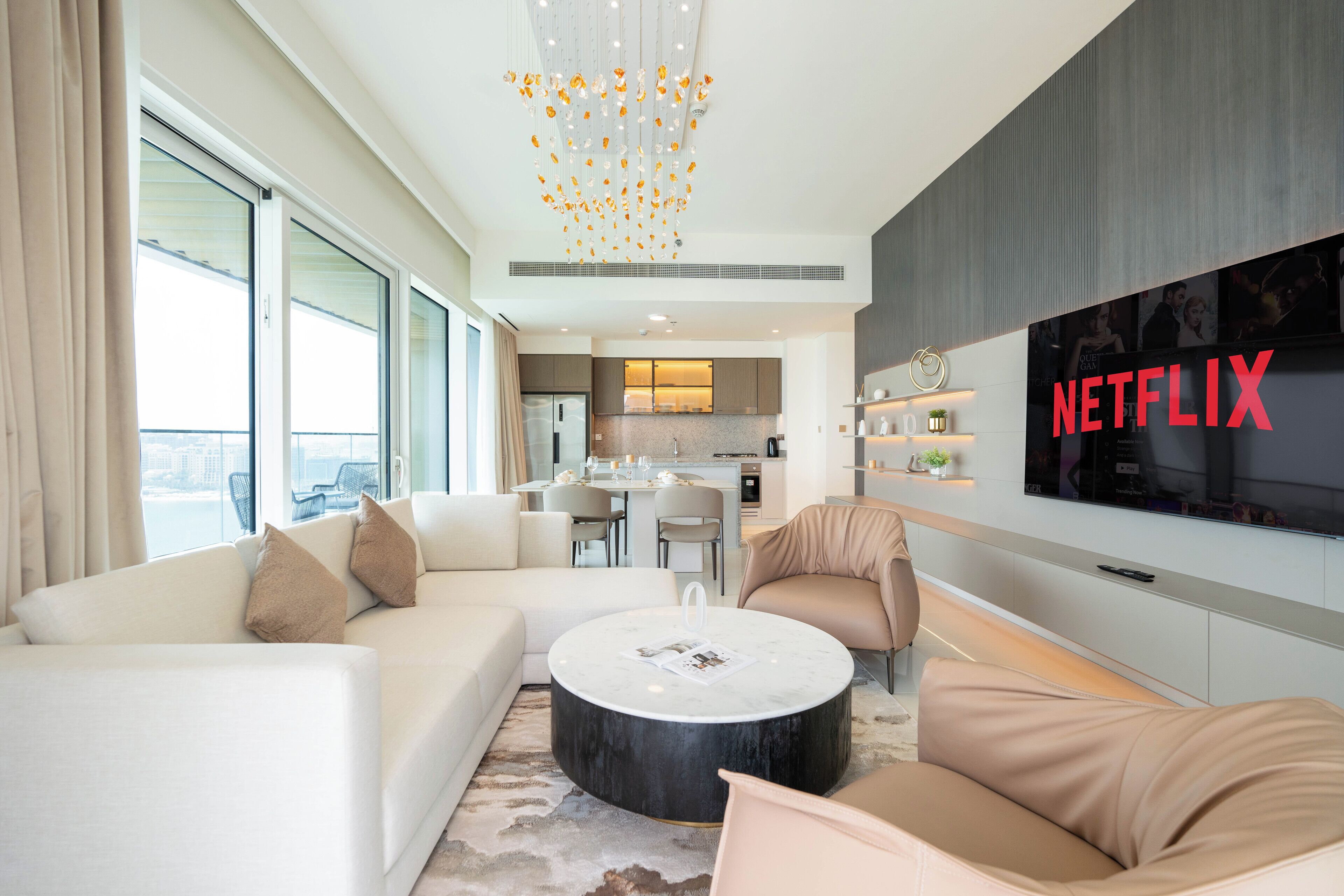 Căn hộ Deluxe, ban công, quang cảnh biển | Bộ đồ giường cao cấp, chăn bông, nệm cao su hoạt tính (memory foam) 