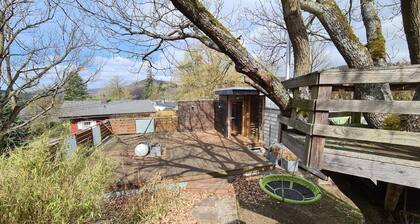Idyll on Lake Edersee with lake view