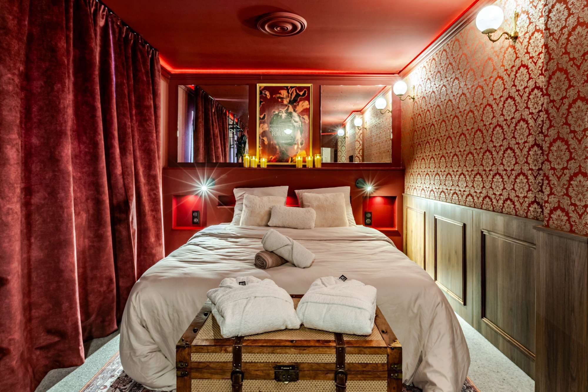 1 habitación, tabla de planchar con plancha, wifi y ropa de cama 