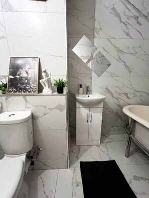 Shower, hair dryer, bidet, towels - Gorgeous 4-bedroom apartment with AC in lovely London (London)