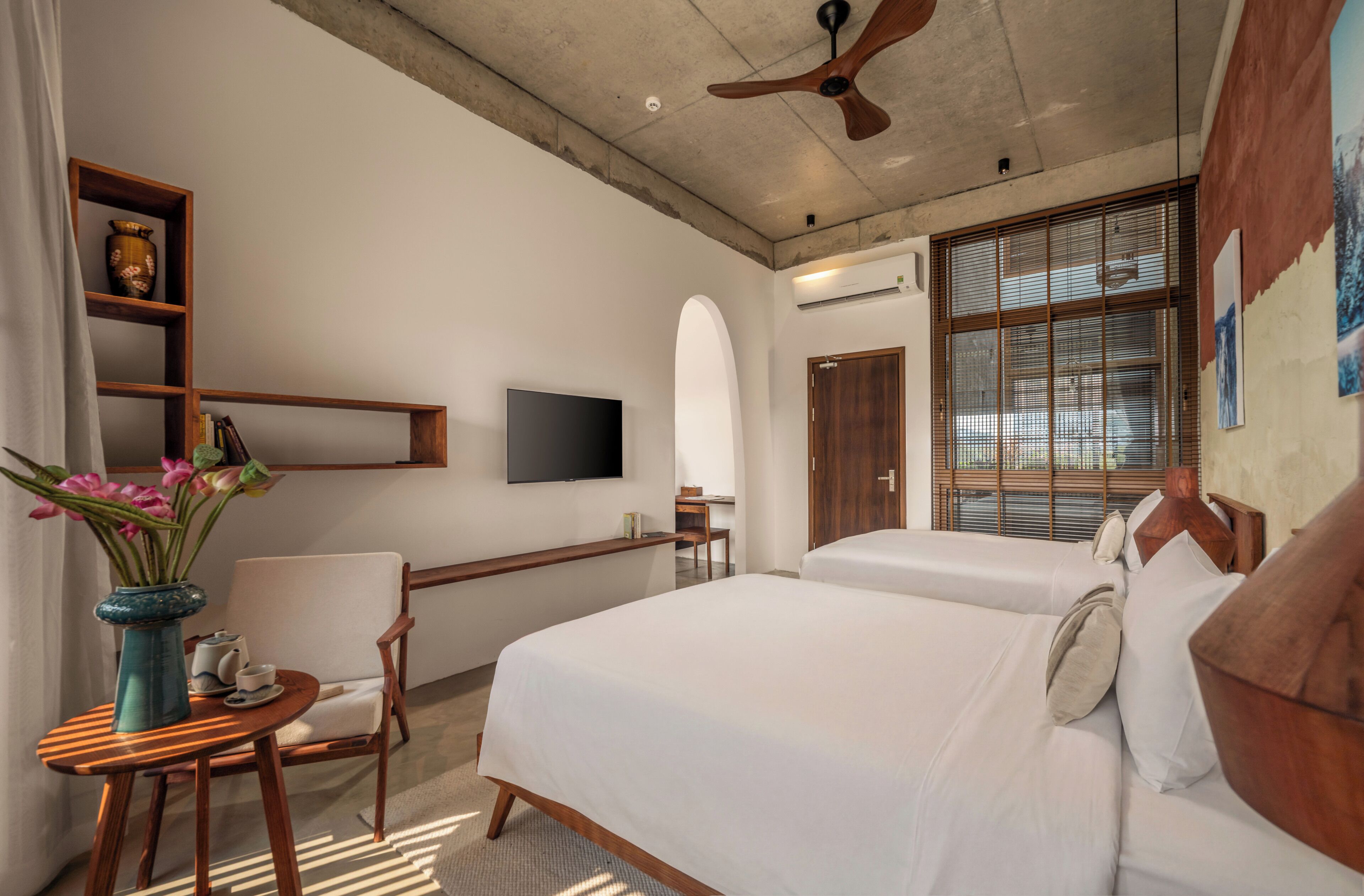 Deluxe Room, 2 Double Beds, Balcony | Memory-foam beds, minibar, in-room safe, individually decorated