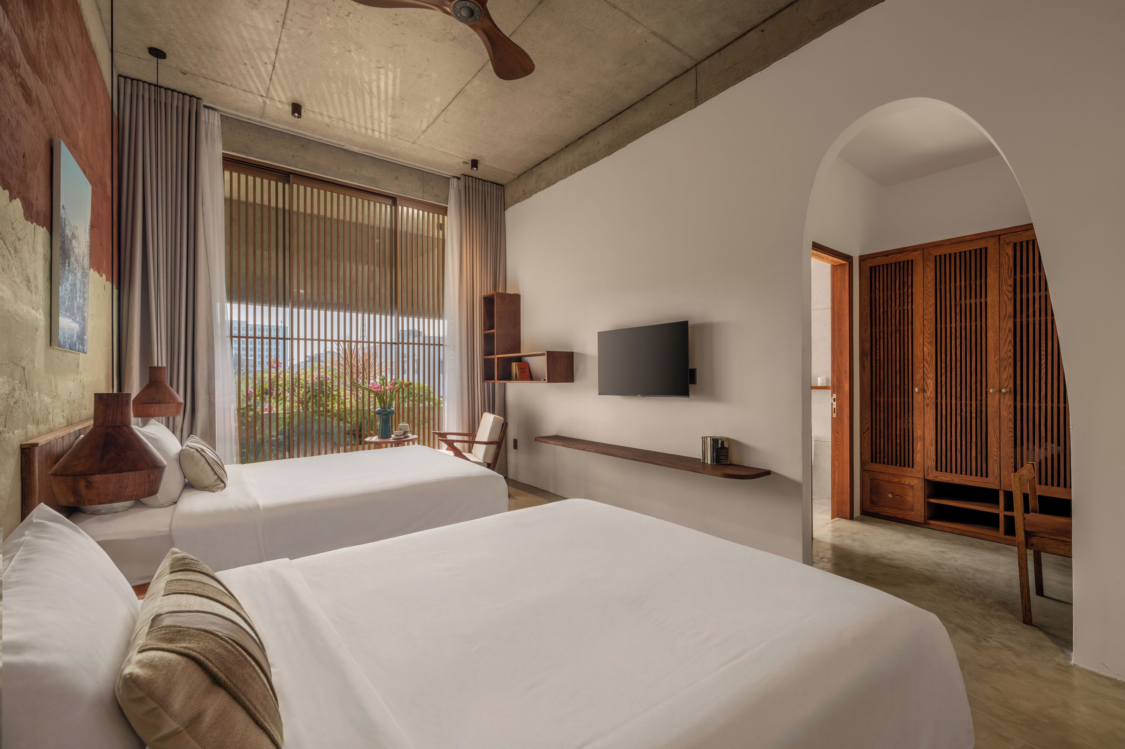Deluxe-Zimmer, 2 Doppelbetten, Balkon