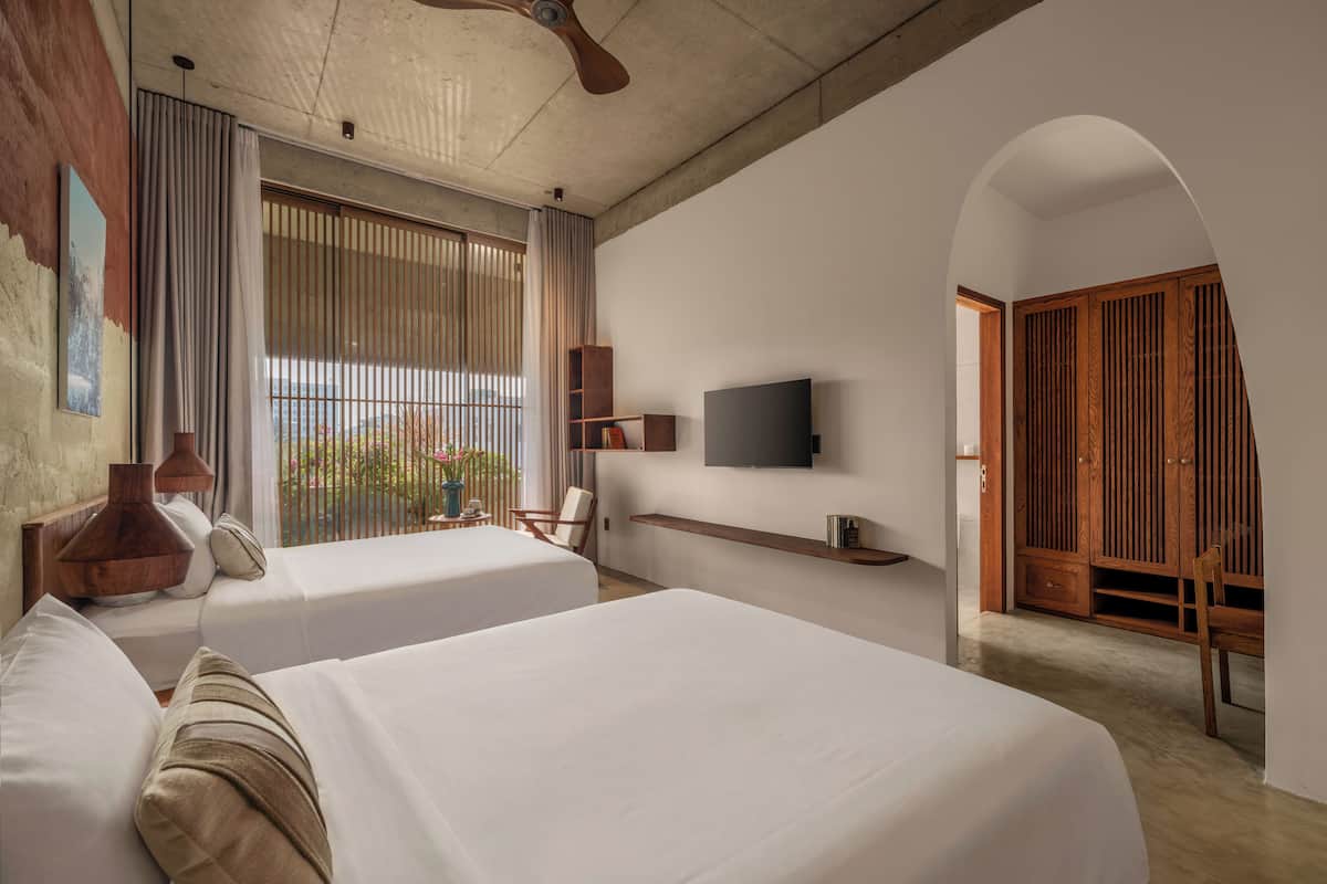 Deluxe-Zimmer, 2 Doppelbetten, Balkon