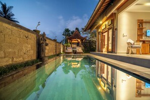Front of property – evening/night