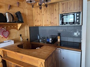 Private kitchen - Cosy apartment front slopes (Val-Thorens)