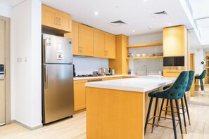 Superior Apartment, Balcony | Private kitchen