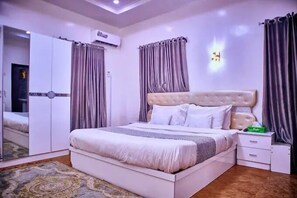 Economy Apartment, Balcony, City View | In-room safe, desk, laptop workspace, blackout curtains
