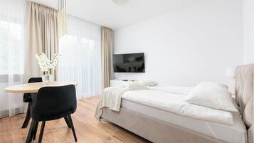Estúdio, sacada | Roupas de cama antialérgicas, individualmente decorados