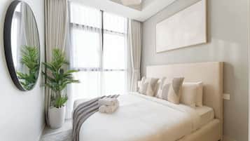 2 bedrooms, iron/ironing board, WiFi, bed sheets