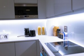 Microwave, oven, stovetop, dishwasher