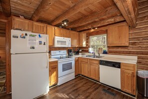 Microwave, oven, stovetop, dishwasher