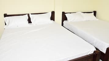 Familiekamer, 1 twee- of 2 eenpersoonsbedden, uitzicht op bergen | Gratis wifi