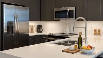 Microwave, oven, stovetop, dishwasher