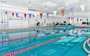 Indoor pool, a heated pool