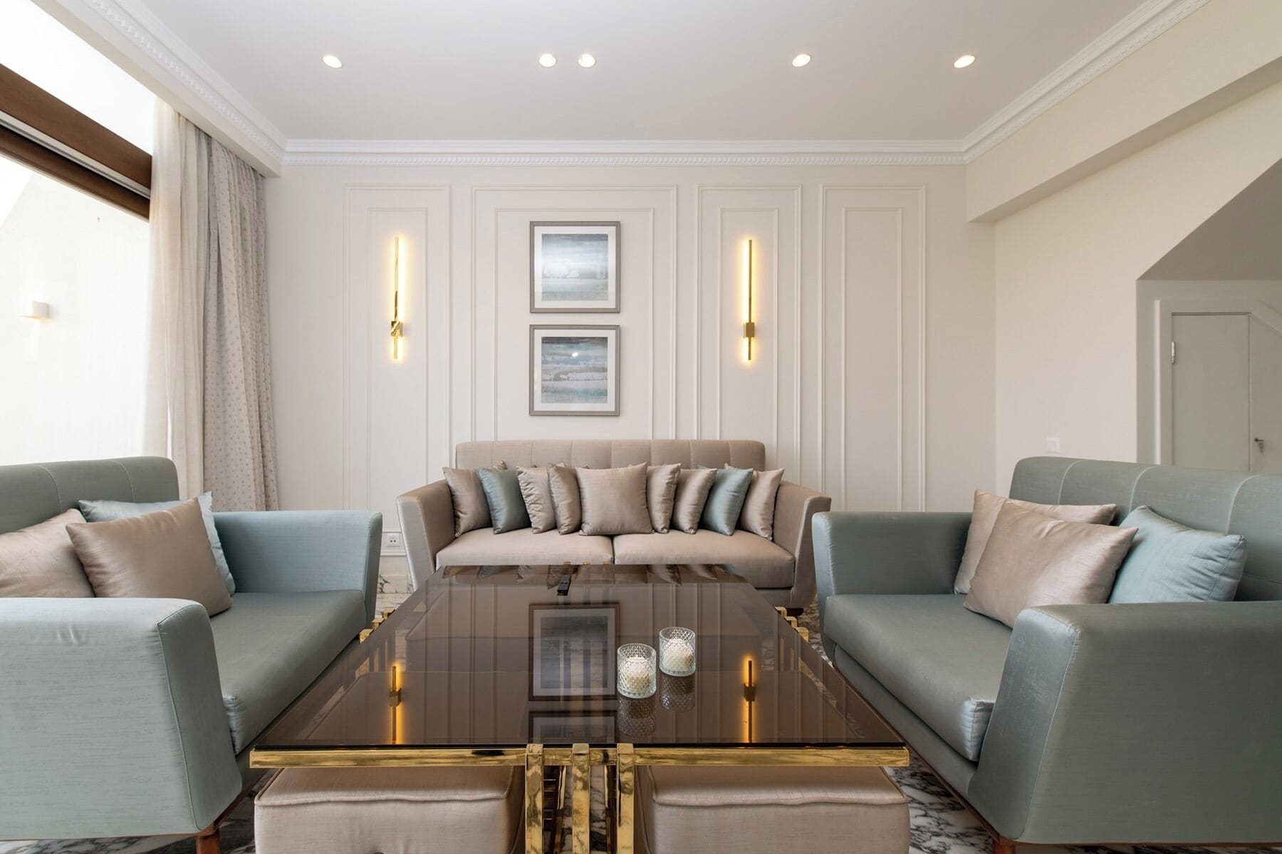 Appartement, balcon, vue golf | Coin séjour