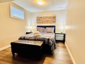 1 غرفة نوم وواي فاي وملاءات أسرّة