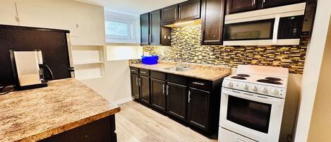 Microwave, oven, stovetop