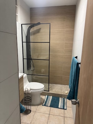 Hair dryer, towels, soap, toilet paper - Beachfront 1-bedroom apartment in Patillas (Patillas)