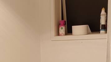 Towels, soap, toilet paper