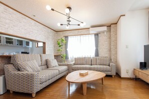 Aile House III ST - 4LDK, Non Smoking (2nd-3rd Floors) | Living area | Flat-screen TV - AileHouse 3 (Takasaki)