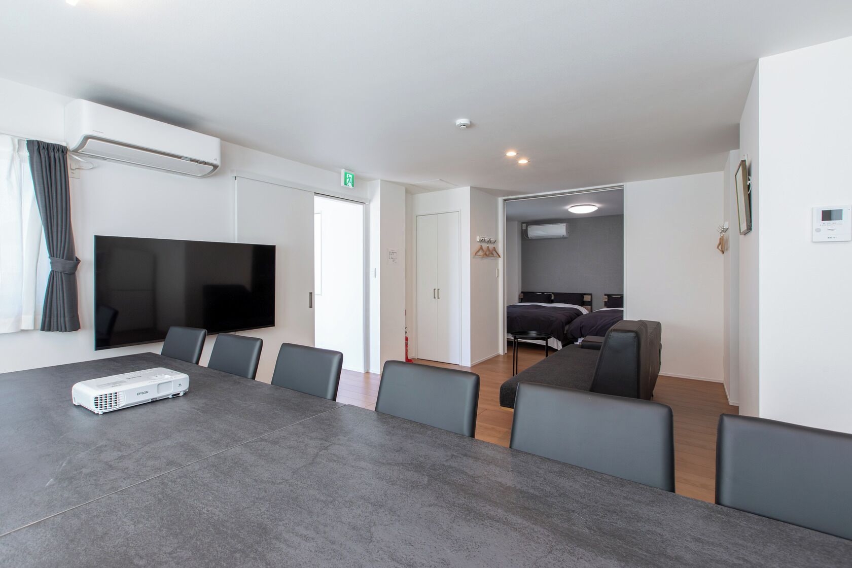 Aile House III - 1LDK, Non Smoking (Ground Floor) | Living area | Flat-screen TV