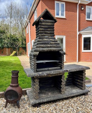 House, 4 Bedrooms, Accessible, Smoking | Terrace/patio - Stratford 4 BR Family Mansion With Pool, Gym & BBQ (Henley-in-Arden)