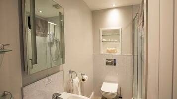 Free toiletries, hair dryer, bathrobes, soap
