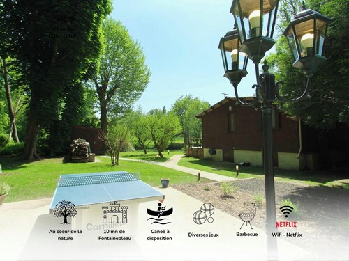 "Eau petit bois" Maison bord du loing (with canoë)