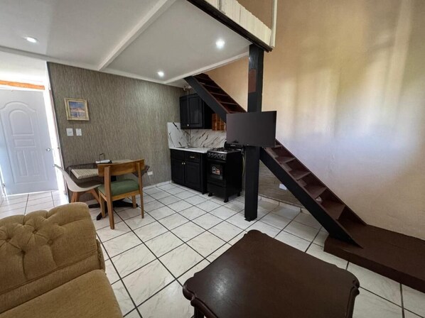 Living room - Cozy Studio Apartment 2 min to the Beach, Rooftop (Sosúa)