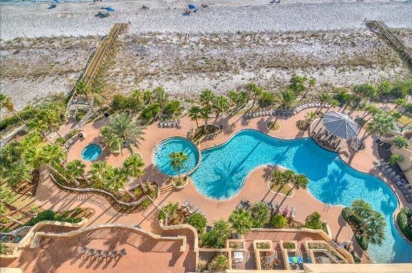 Condo, Multiple Beds (Indigo East 602) | Pool | Outdoor pool, a heated pool