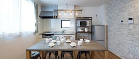 Aile House 2 - 4LDK, Non Smoking | Private kitchen | Fridge, microwave, stovetop, cookware/dishes/utensils