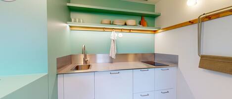 Microwave, oven, stovetop, toaster