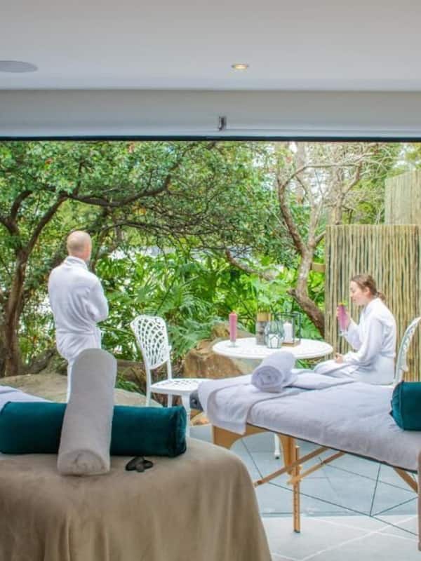 Hot tub, body treatments, body wraps, body scrubs, facials