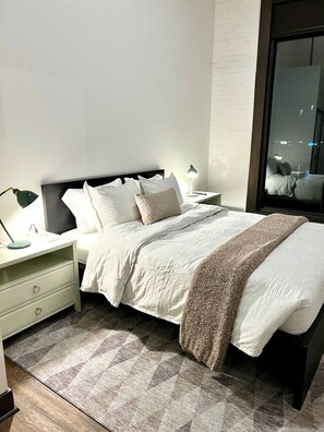 2 chambres, fer et planche Ă repasser, Wi-Fi, literie fournie