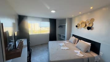 Departamento clásico, vista a la playa | Escritorio, espacio para trabajar con laptop y wifi gratis