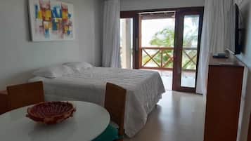 Deluxe Apartment, Sea View | In-room safe, blackout drapes, free WiFi