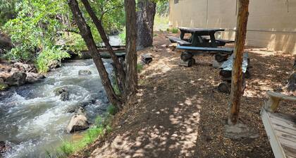Unit 9 at the Cedaredge Lodge: Creekside Comfort with a Touch of Mountain Magic.