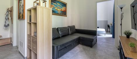 Deluxe Apartment, Balcony | Living area