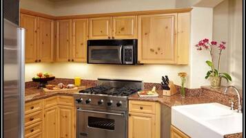 Microwave, oven, stovetop, dishwasher